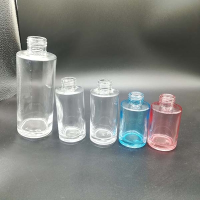 Cylinder glass bottle for perfume spray dropper